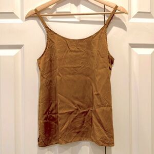 Eileen Fisher 100% Silk Tank Top - Gold